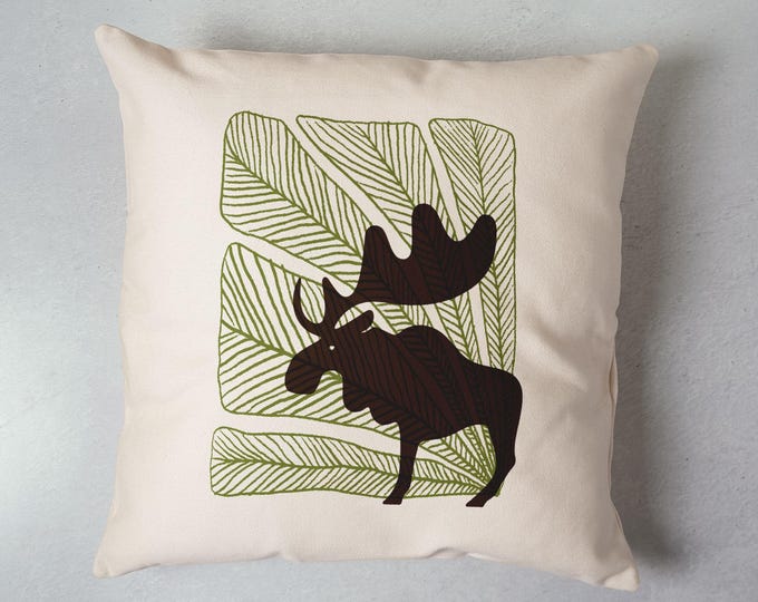 Abstract Animals Moose Pillow Designer Decor