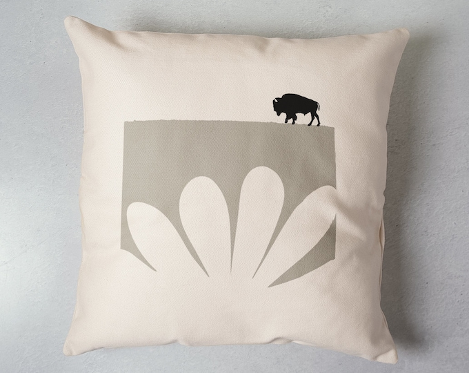 Legends of the North Buffalo Bison Pillow