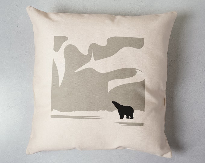 Legends of the North Polar Bear Pillow