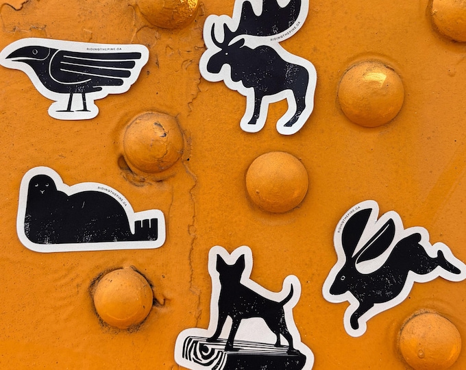 Abstract Animal Stickers