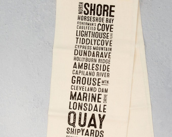 North Shore Neighbourhood Tea Towel