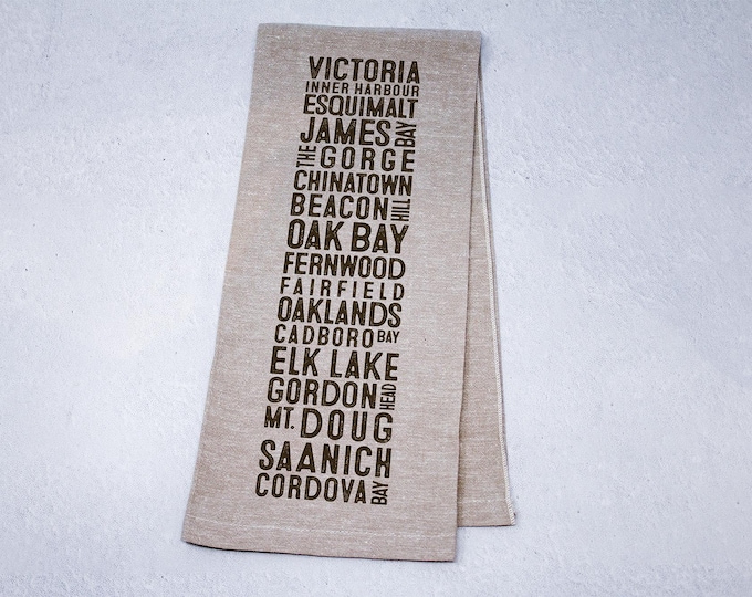 Victoria Neighbourhoods Tea Towel