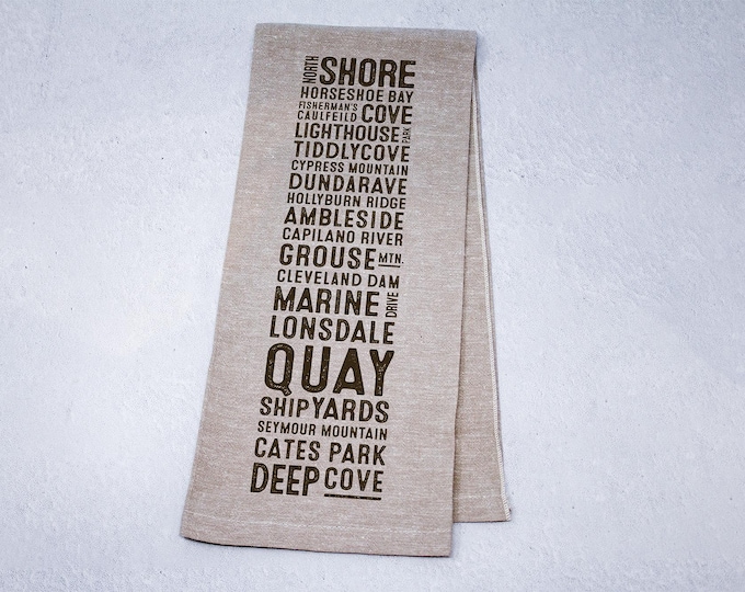 North Shore Neighbourhood Tea Towel
