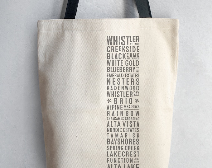 Whistler Neighbourhoods Shopping Bag