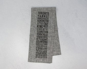 Toronto Neighbourhood Tea Towel