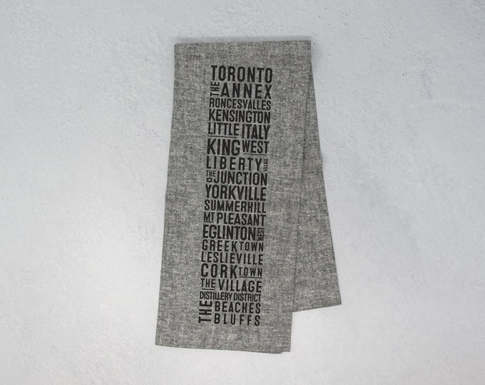 Toronto Neighbourhood Tea Towel