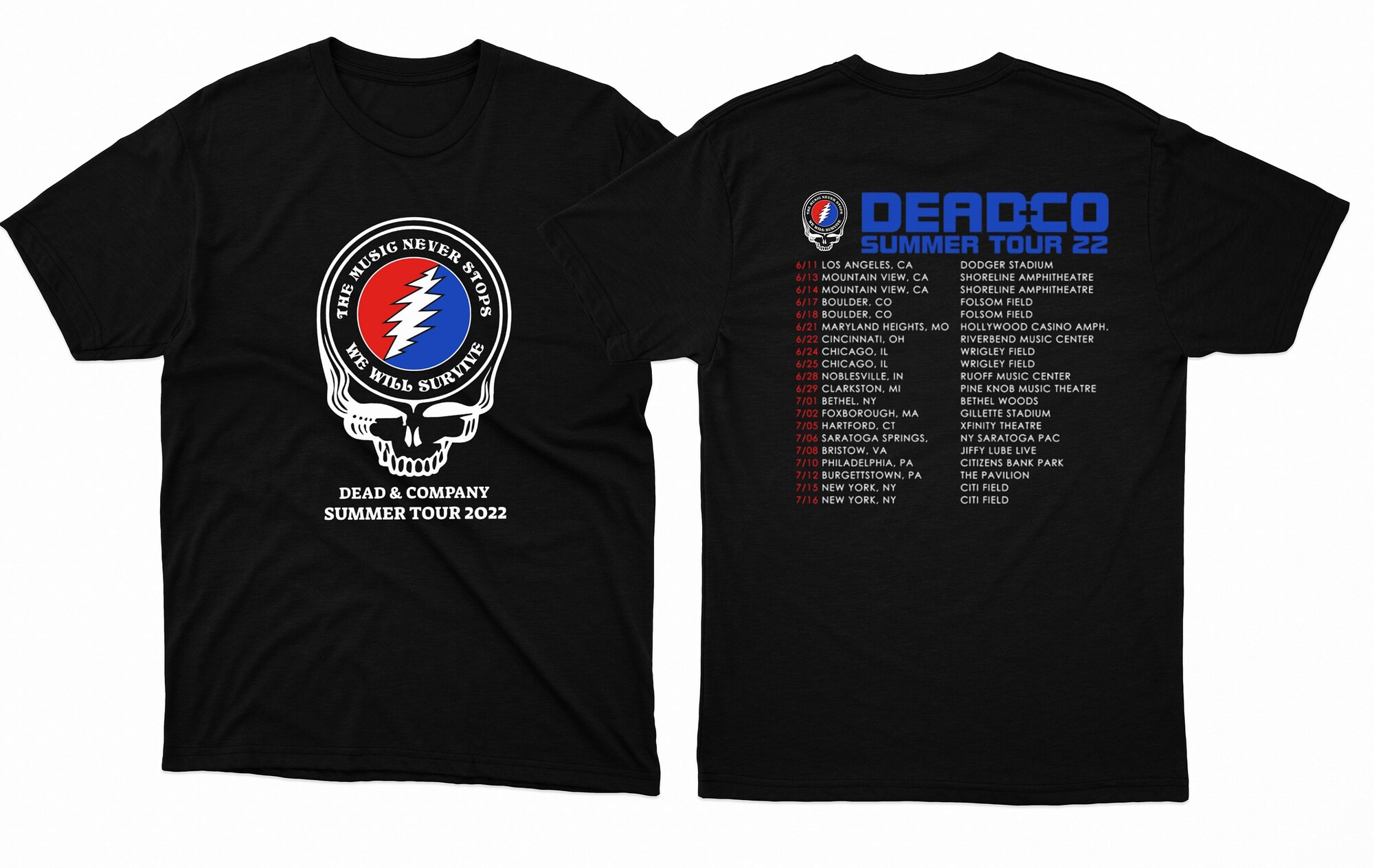 Summer Tour 2022 Dead And Company T Shirt