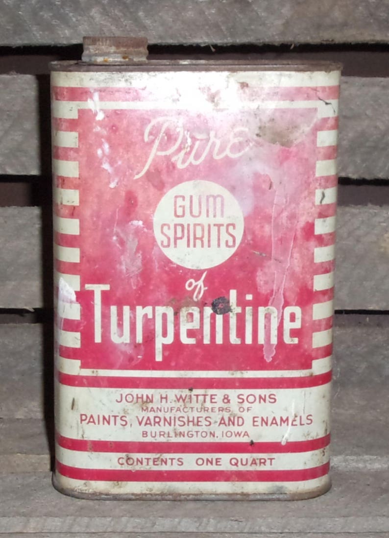 Terpentin Zinn Reinigung Lösungsmittel Mann Höhle Garage | Etsy