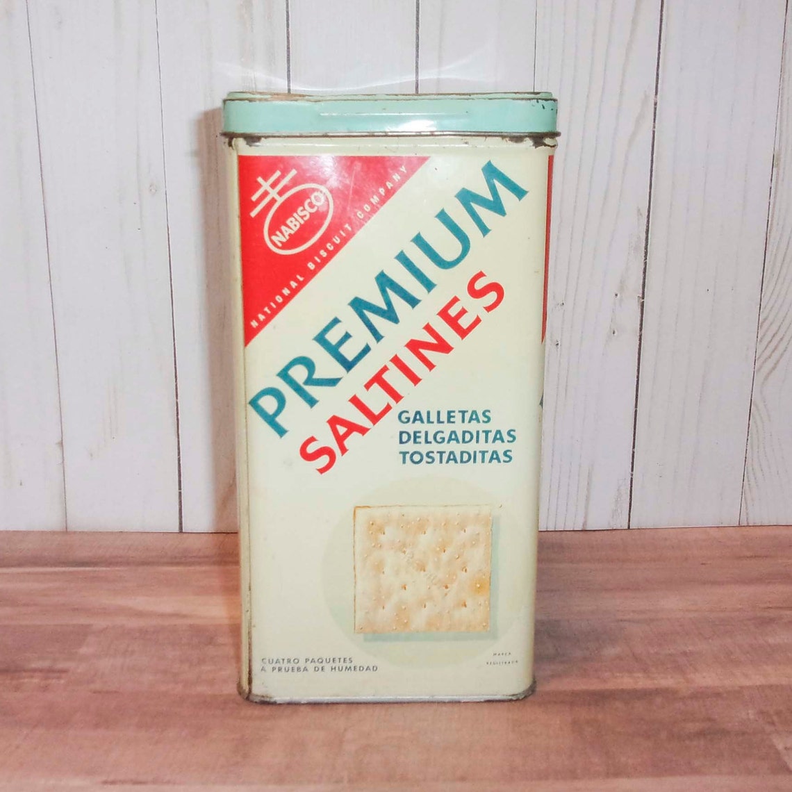 Saltines Tin Nabisco Brand Food Storage Etsy