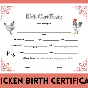 Druckbare Geflügel Geschichte | Hühnerzüchter Schallplatte| Geburtsurkunde | Kinderzimmer |4H Project|| Sofortdownload| Personalisiere Dich selbst