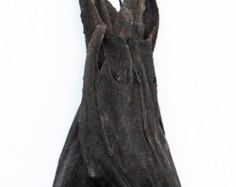 An impressive medium sized bat hanging Hipposiderus bicolor for all your taxidermy art projects, a1