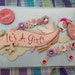 Beautifully Decorated Photo Album Cover - It's A Girl!