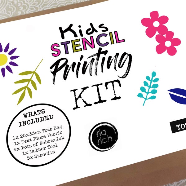 Kids Stencil Kit Etsy