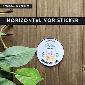 Horizontal VOR Pathway Sticker - Vestibular Audiology Sticker - Etsy