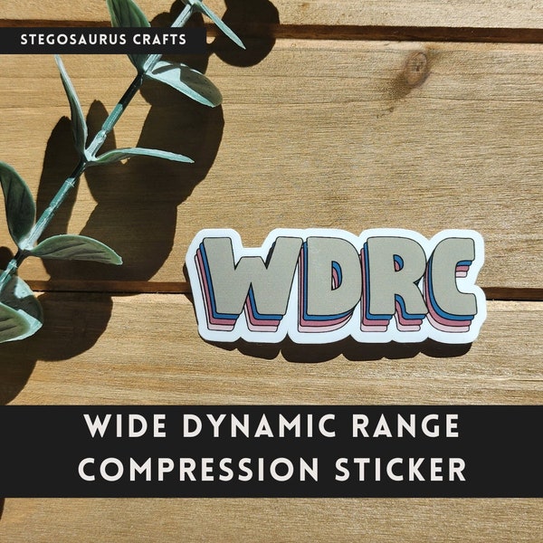Wide dynamic range compression (WDRC) sticker - audiology sticker