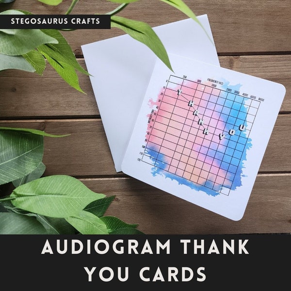 Audiogram Thank You Card Set - 1/5/10 card(s) and envelope(s)