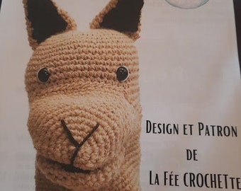 Padrão de crochê - padrão amigurumi - documento PDF para baixar - padrão de fantoche - fantoche de alpaca