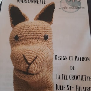 Crochet pattern - Amigurumi pattern - PDF document to download - puppet pattern - alpaca puppet