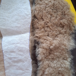Fur sole - alpaca sole - sole for your boots