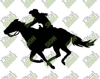Vector - Girl on Horse - Digital Download