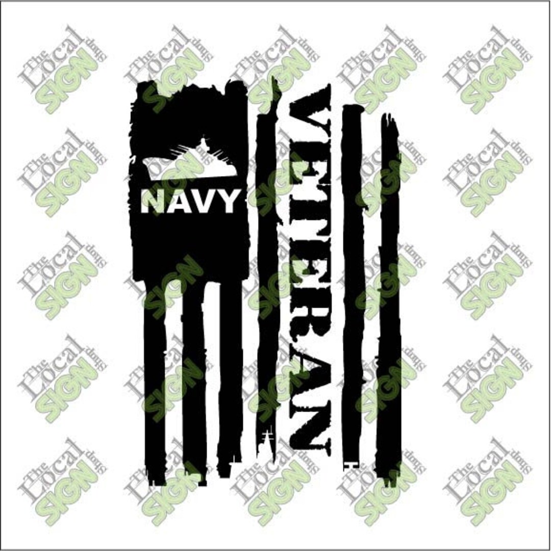 Vector - Navy Veteran Flag - Digital Download - Etsy