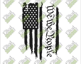 Vector - We the People Flag - Digital Download