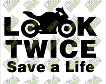 Vector - Look Twice Save a Life - Digital Download