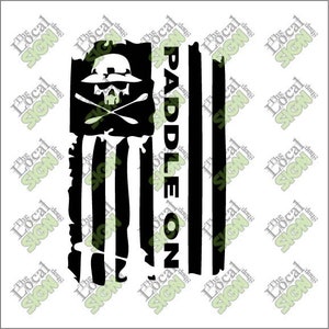 Vector - Paddle On Flag - Digital Download