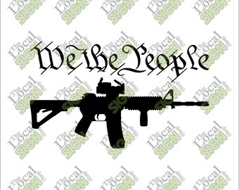 Vector - We the People with Gun - Digital Download