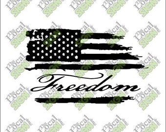 Vector - Freedom American Flag - Digital Download