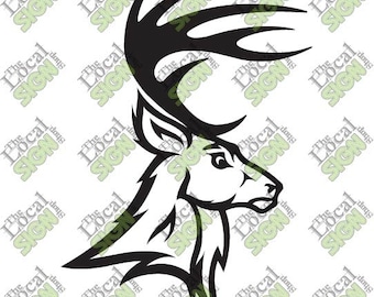 Vector - Deer Head- Digital Download