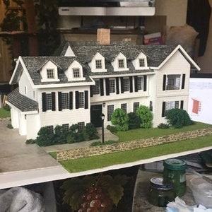 Custom scale model of your house or business, Message Me Before Purchase, lit, Winterized, Capture familial history of a home long gone