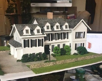 Custom scale model of your house or business, Message Me Before Purchase, lit, Winterized, Capture familial history of a home long gone