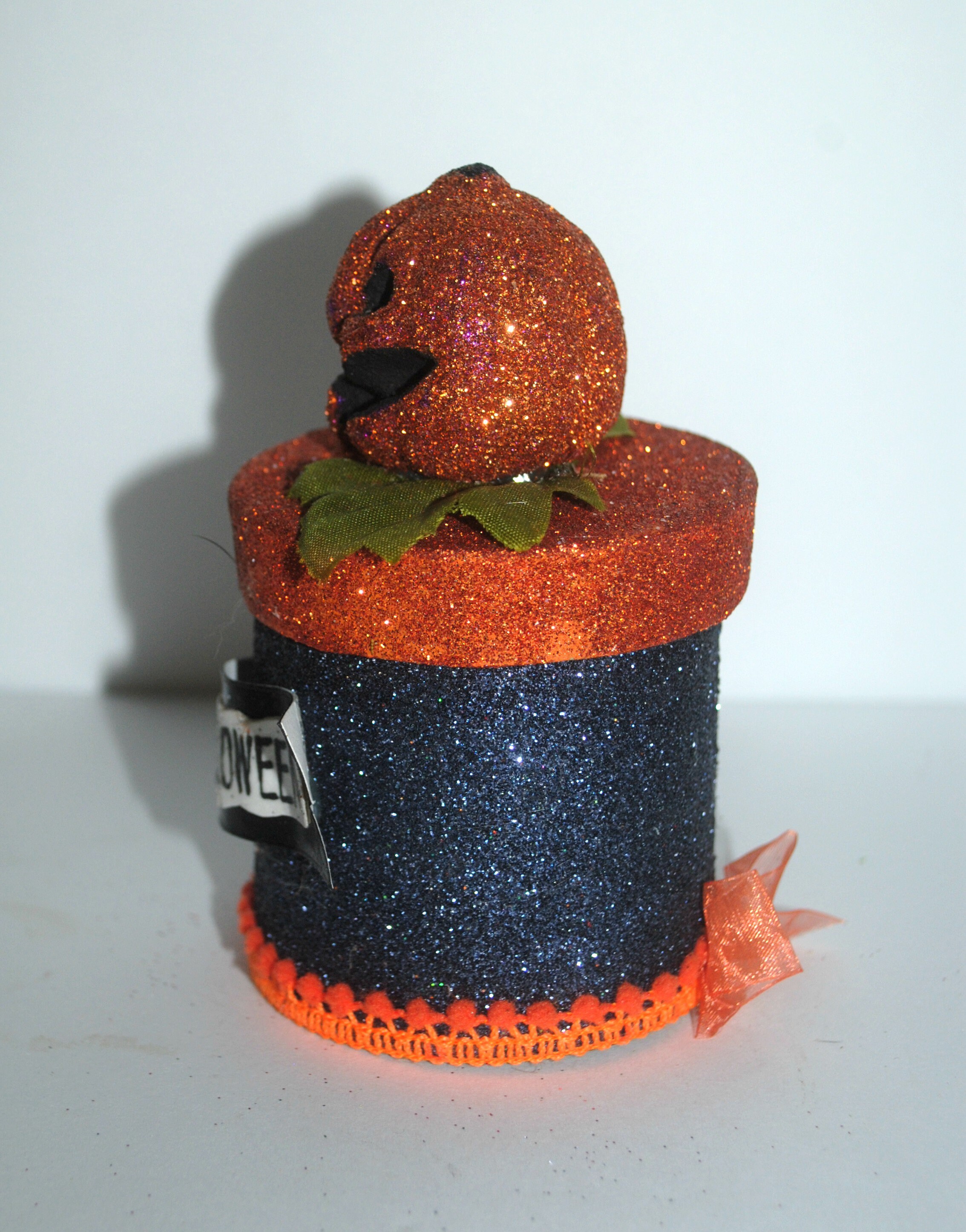 Halloween Pumpkin Candy Box Decorated Halloween Gift Box Etsy