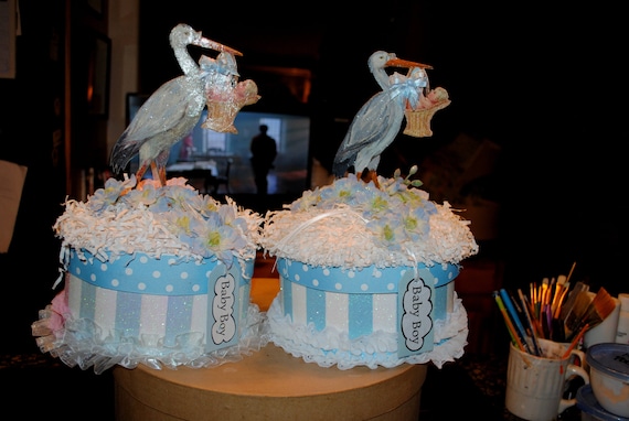 gift box centerpieces for baby shower