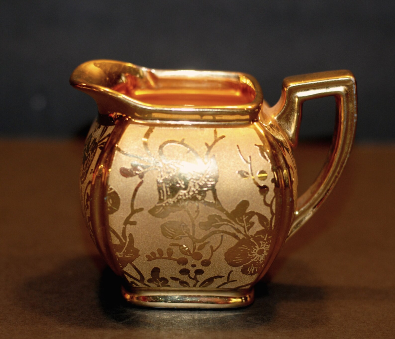 Gold Sugar and Creamer Set Osborne 22KT Gold Creamer Set Etsy