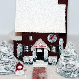 Cody Foster Christmas Light Up House, Glitter House, Winter Cottage,  #HOU-348