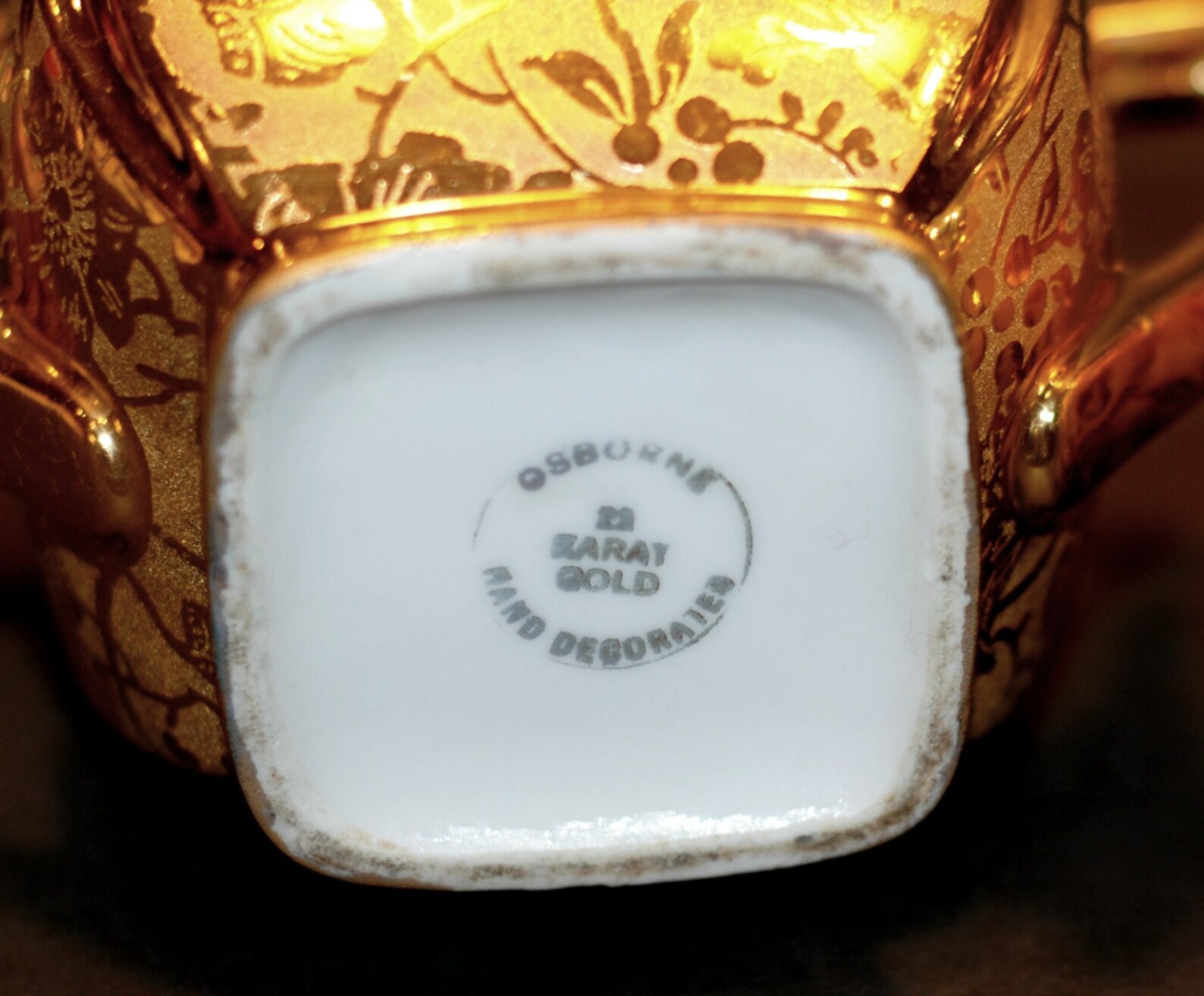 Gold Sugar and Creamer Set Osborne 22KT Gold Creamer Set Etsy