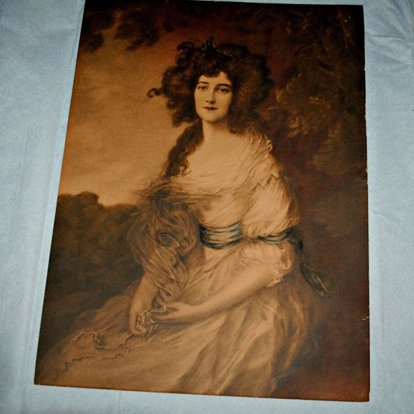 Platinum Print Antique 1800’s Woman’s Portrait Photograph, Rare Gum Bichromate over Platinum Print, Hand Tinted Print, Fine Art Photography