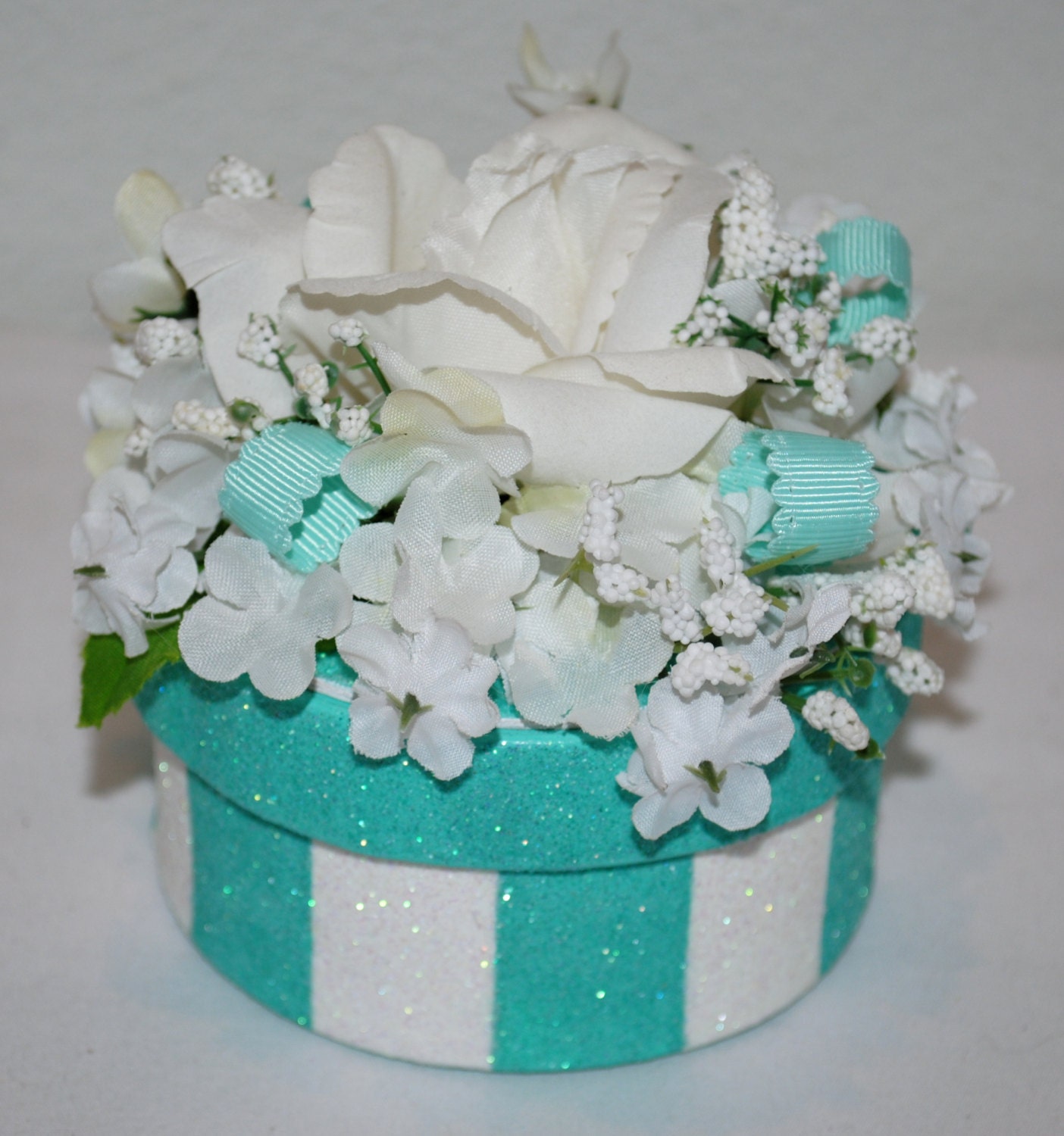 Floral Gift Box Decorated Box With Flowers Unique Gift Box Etsy