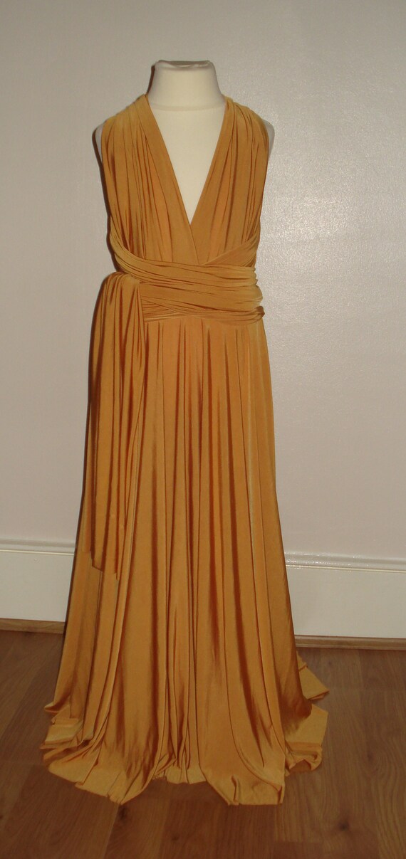 mustard flower girl dress