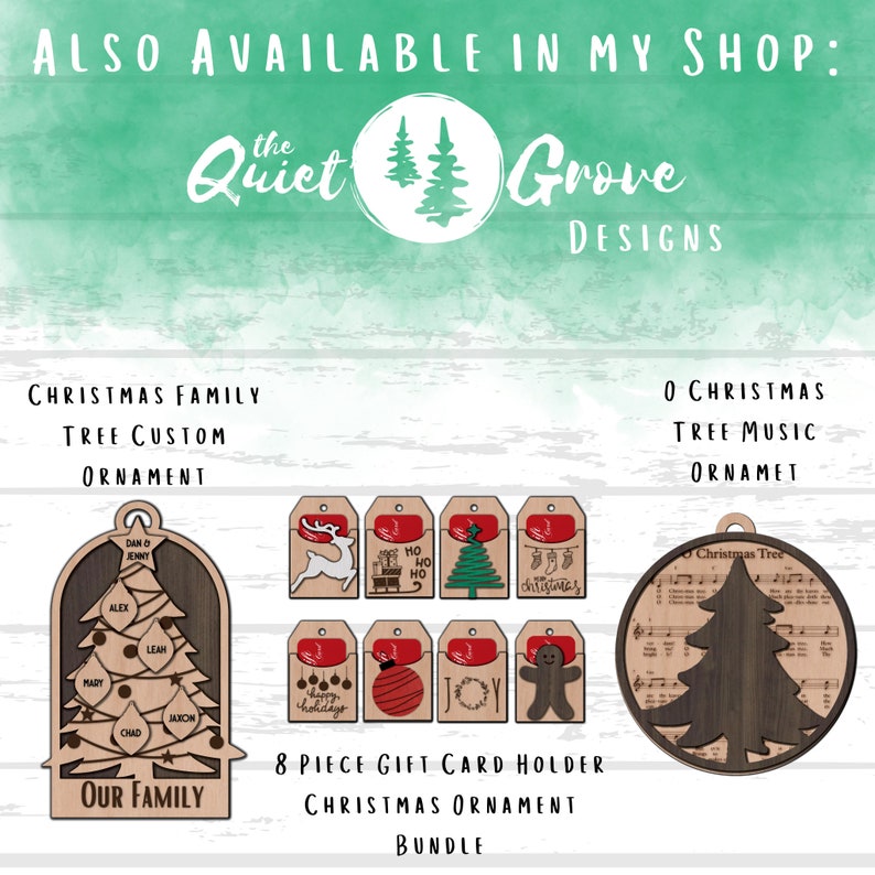10 laser cut wizard-themed ornaments, Christmas Ornament SVG cut file, Wizard Ornaments, SVG, laser, glowforge image 8