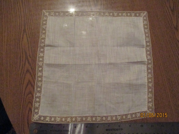 Lace & Linen Handkerchief - image 2