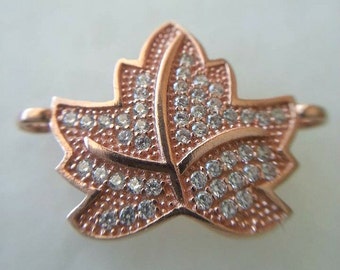 Raw Brass Maple Leaf Charms 28x26mm G7335