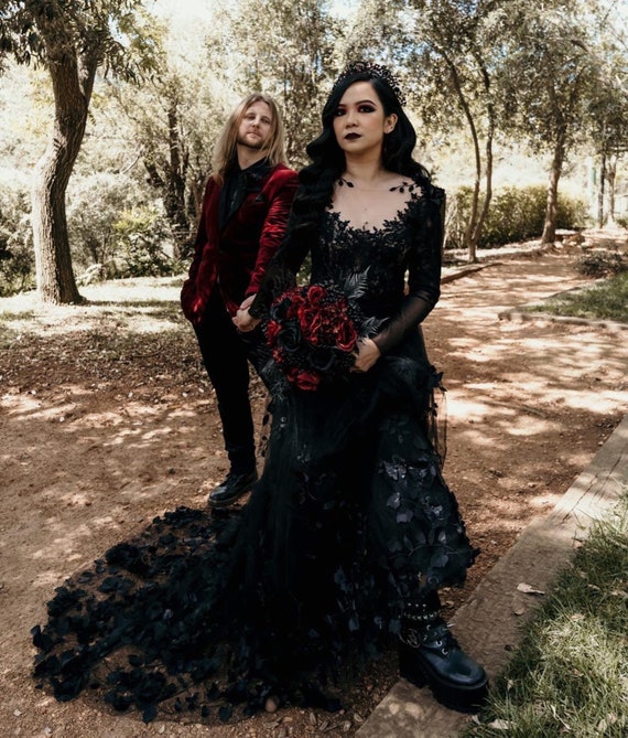 goth wedding dress