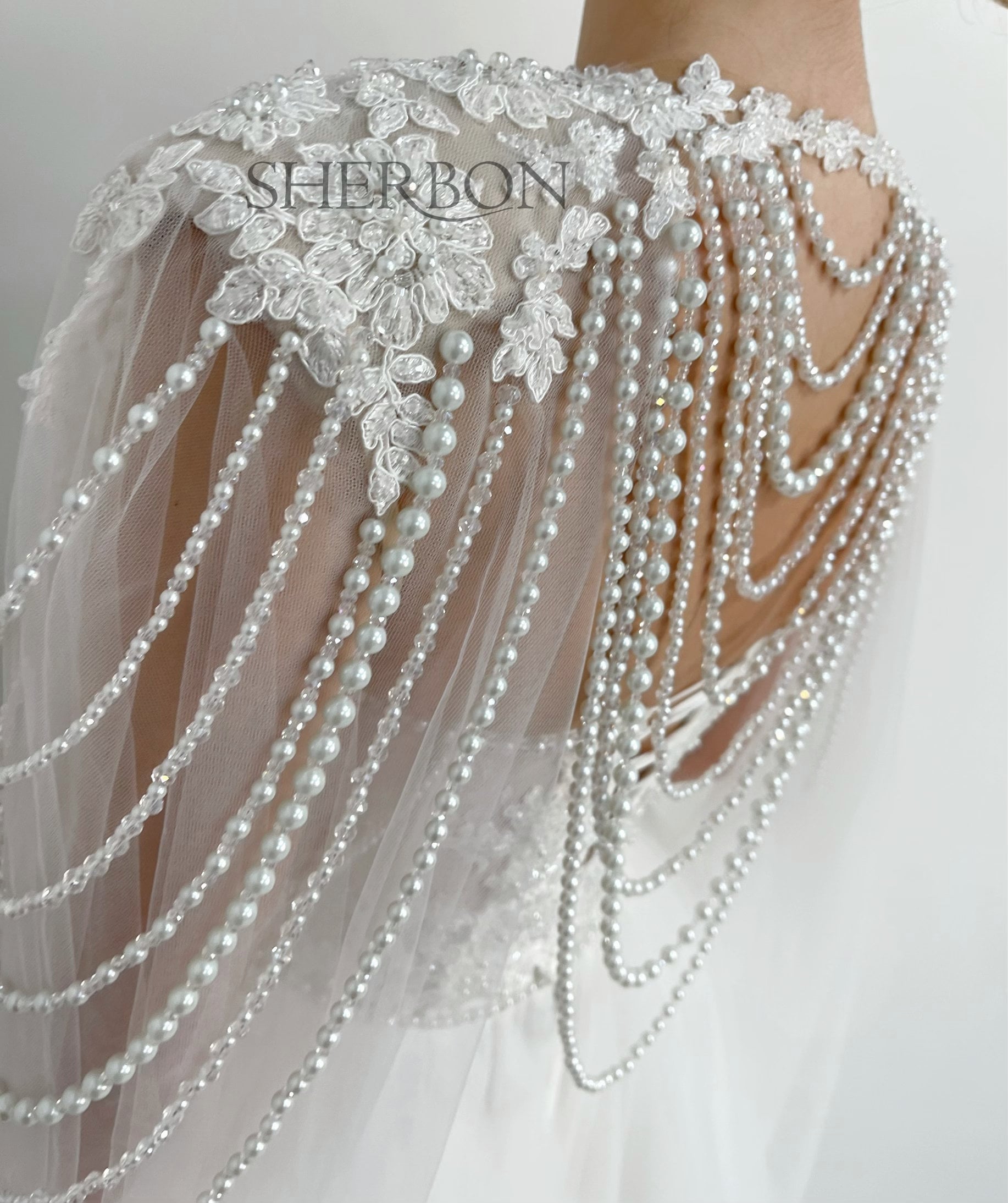 White Beaded Sheer Floral Lace Corset With Beads and