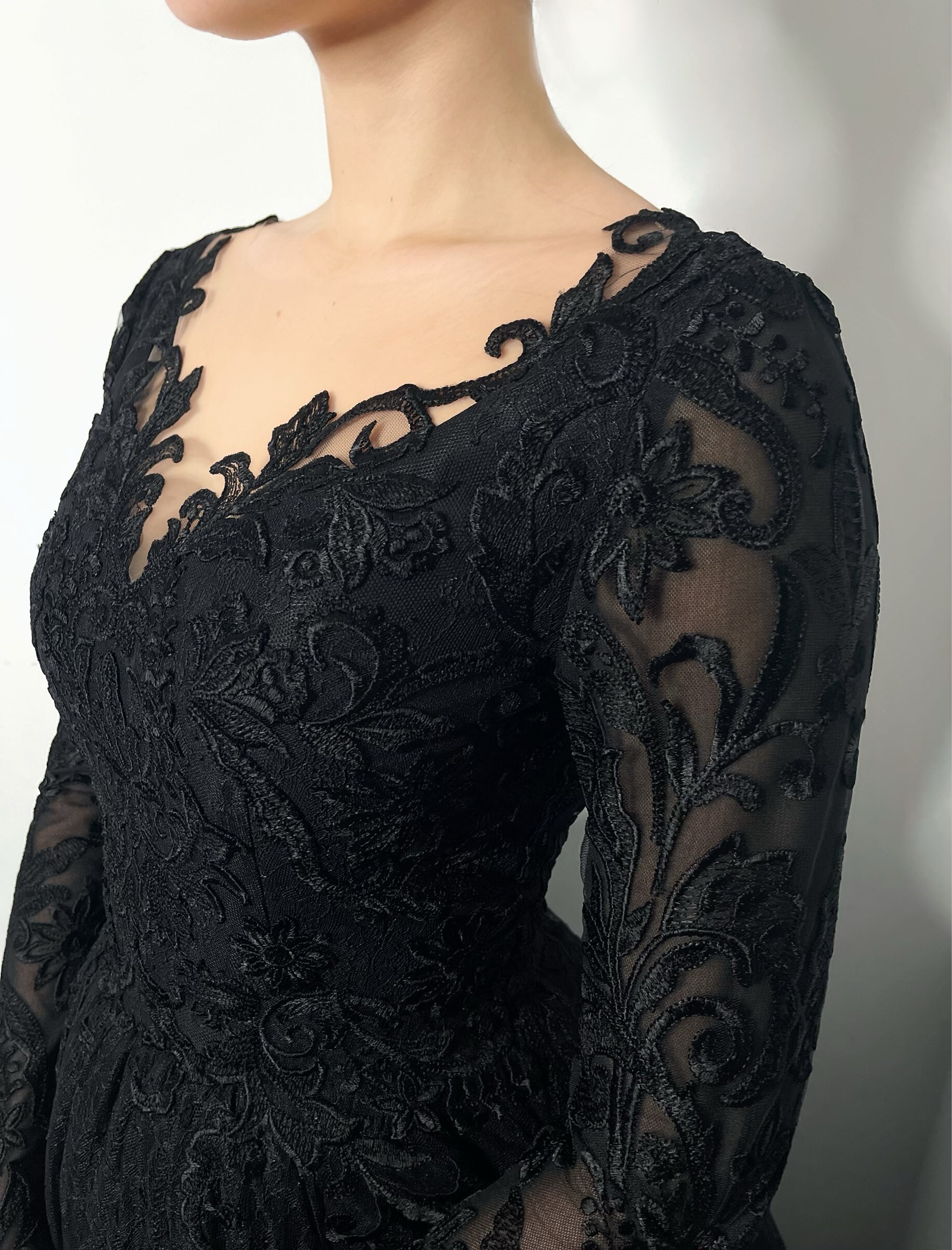 Black Gothic Romantic Wedding Lace Dress With Buttons - Etsy Black Gothic Romantic Wedding Lace Dress With Buttons - Etsy