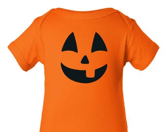 Jack o lantern Halloween Bodysuit | Baby Halloween Shirt | Infant Halloween Shirt | Baby's First Halloween