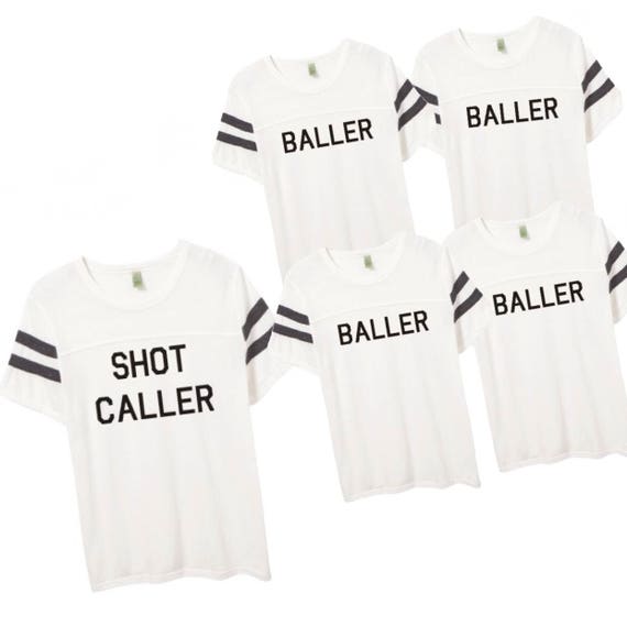 Baller Shot Caller Bachelorette Football Tees Bachelorette Etsy