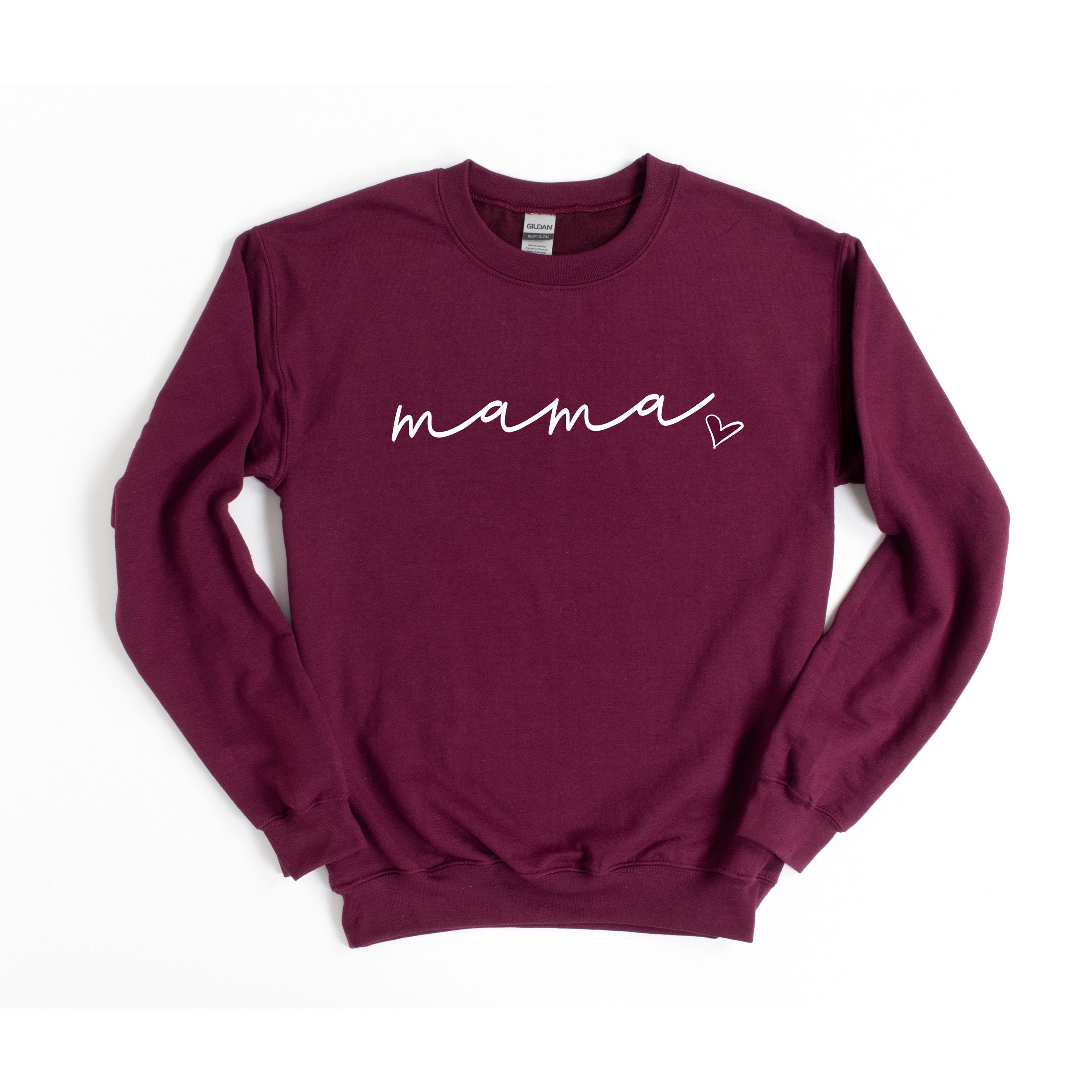 Mama Script Maroon camiseta / maternidad / New Mom Gift / Mama Shirts ...